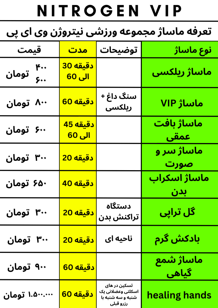 رزرو وقت ماساژ در میدان پاستور